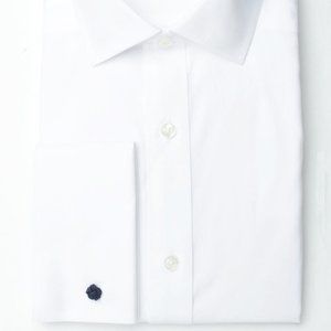 Windsor Boys Slim French-Cuff White Shirt Boys Size 18 Slim Fit Non Iron